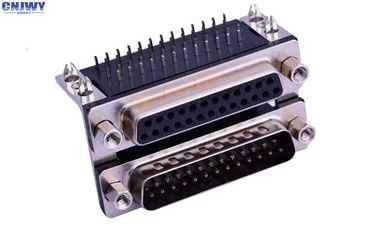 VGA-Combinatie Input-output Schakelaars 25 Mannelijke het Tussenvoegselplaat van 25 Basis Zwarte 90 Graad