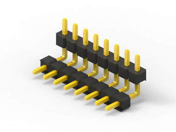 Mannelijke 16 pin kop aansluiting 2.54 mm pitch, dubbele plastic vierkant rechthoek pin kop