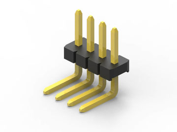 Rechte hoek mannelijke pin kop aansluiting 1.27 mm Pitch 2 Pins tot 80 Pins