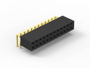 Female PCB Header Connector Gold Flash PBT Materiaal Isolatieweerstand