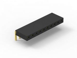 8 pinnen 90° Vrouwelijke kopconnector 2.0 mm Pitch Current Rating 2.0 AMP