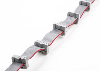 FCC 16 Pins Flat Ribbon Cable Assembly met 2,54 mm IDC Socket RoHs materiaal