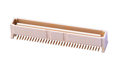 64 PIN Bit PCB Board To Board Connector 1,0 mm Verticale stoel Beige LCP materiaal