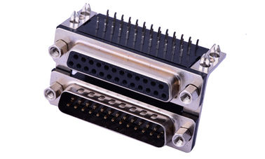 VGA-combinatie Input-Output-connectoren 25 Mannelijk 25 Basis Zwart 90 graden Invoegplaat