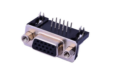 9 PIN 15 Manieren Vrouwelijke D Sub Input Output Connectors 250V AC Nominale Spanning Met Schroef