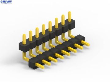Mannelijke 16 pin kop aansluiting 2.54 mm pitch, dubbele plastic vierkant rechthoek pin kop