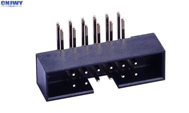 Rechthoekige doos kop aansluiting 2 * 6 Pin PA6T Hoogte 4,8 mm Stroomcapaciteit 2.0AMP