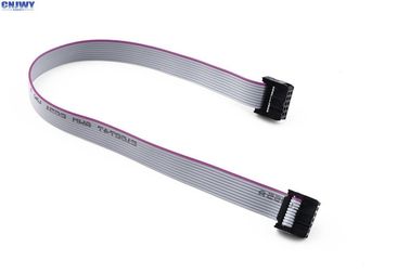 Op maat gemaakte 10 pin platte lintkabel, 2,54 mm 10 way idc lintkabel assemblage