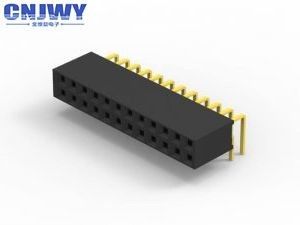 Female PCB Header Connector Gold Flash PBT Materiaal Isolatieweerstand