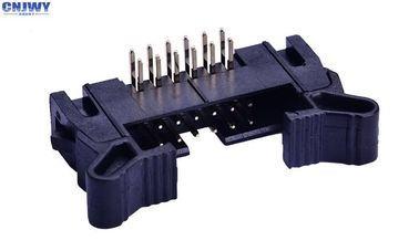 Rechte hoek 26 pin pcb draad aan bord connectoren Ejector kop Zwarte kleur