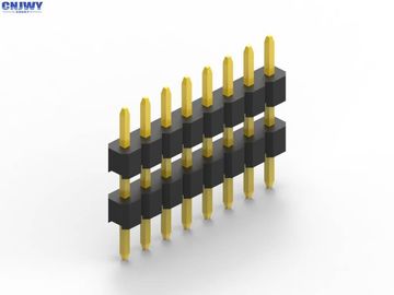 Single Row Male Pin Header Connector 2.0 mm PitchBlack PA6T Isolatie Dubbel Plastic