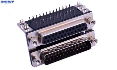 VGA-combinatie Input-Output-connectoren 25 Mannelijk 25 Basis Zwart 90 graden Invoegplaat