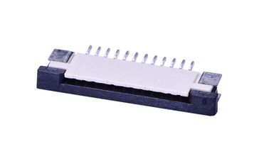 Horizontale FPC-kabelverbinding 1 mm pitchhoogte 2,46 mm beige tinplaat