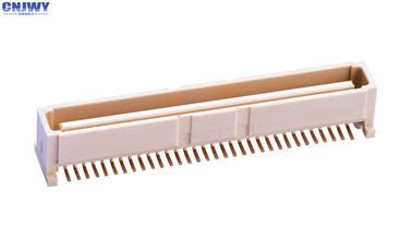 64 PIN Bit PCB Board To Board Connector 1,0 mm Verticale stoel Beige LCP materiaal