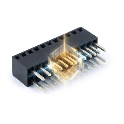 2,54 mm pitch hoge stroom 5A dubbel contact vrouwelijke header connector Power PCB-aansluiting