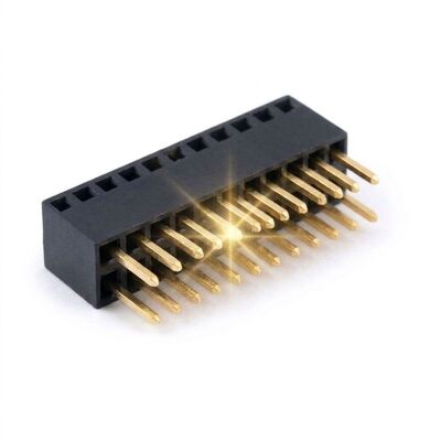 1,27 mm pitch drievoudige rij vrouwelijke headerconnector 3x40P hoge dichtheid PCB-aansluiting goudflits