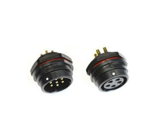 Elektrische nylon-assemblage terminal blok connector, 15 AMP cirkel 2 pin kabel plug connector