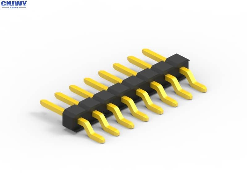 2.54mm Mannelijke Pin Header Connector SMT Type Pin met Gold Plated