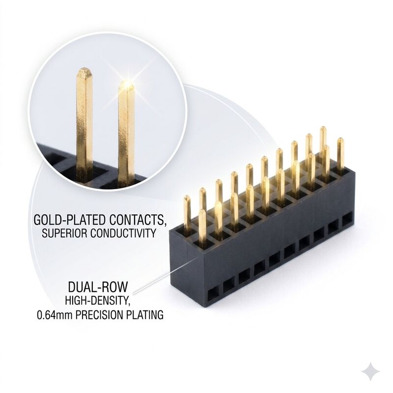 0,8 mm pitch fijne pitch mezzanine vrouwelijke header connector dubbele rij 2x30P stapelbare PCB-aansluiting