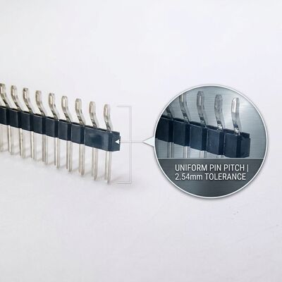 Fijne toonhoogte 1,27 mm Dubbele rij SMT Mannelijke Pin Header Connector Compact PCB Surface Mount Design