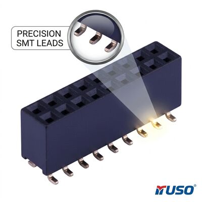 Ultra-Fijne 1.0MM Pitch Dubbele Rij Vrouwelijke Header Connector Goud Flash PA6T 04P-80P Hoge Dichtheid PCB Socket